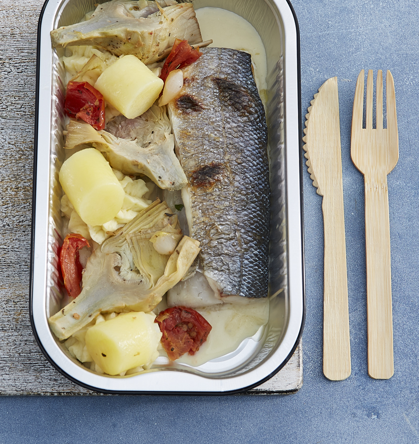 Filet de lieu, barigoule d'artichauts