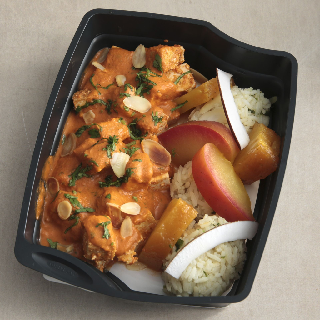 Tofu butter Masala, riz.webp