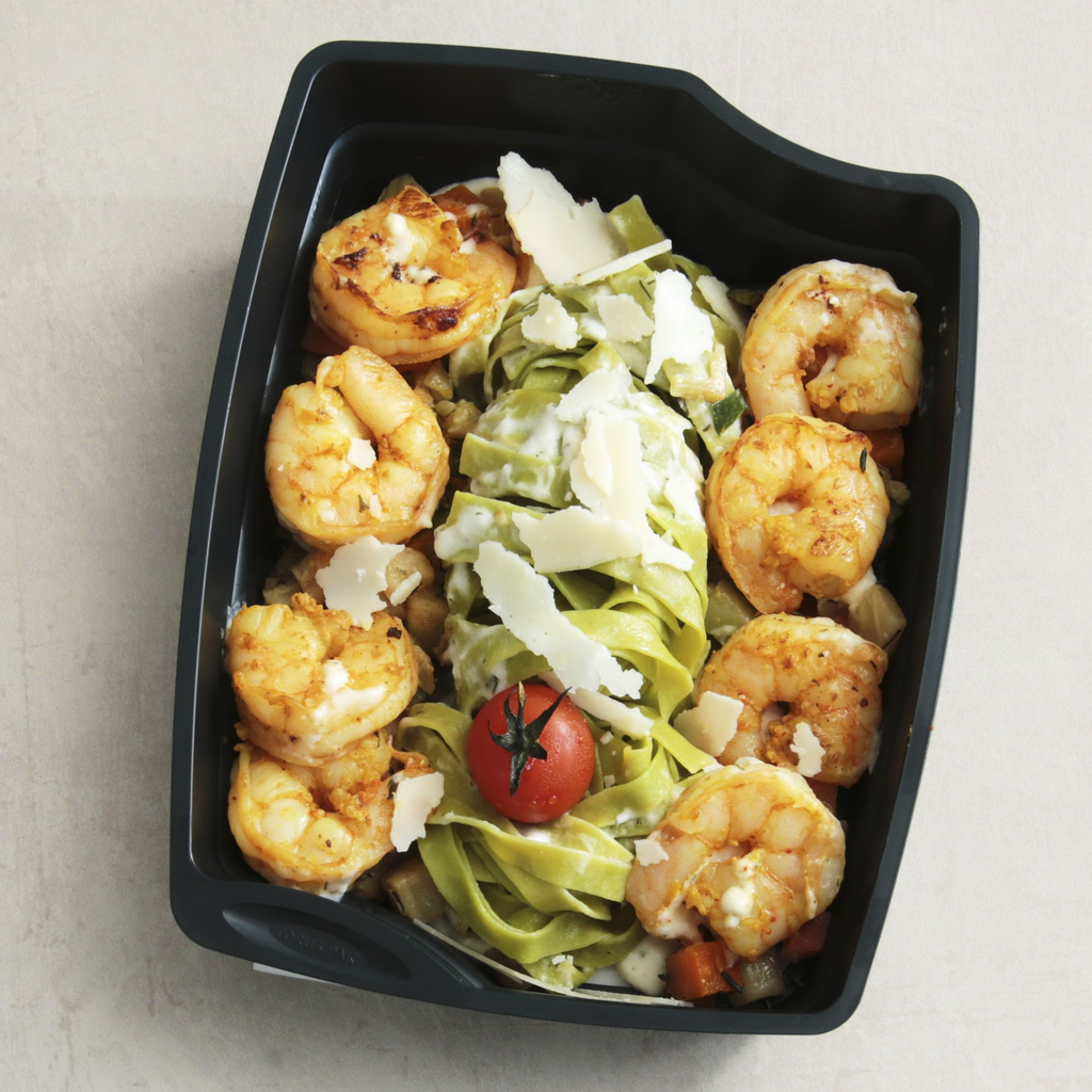 Scampis grillés, linguine.webp