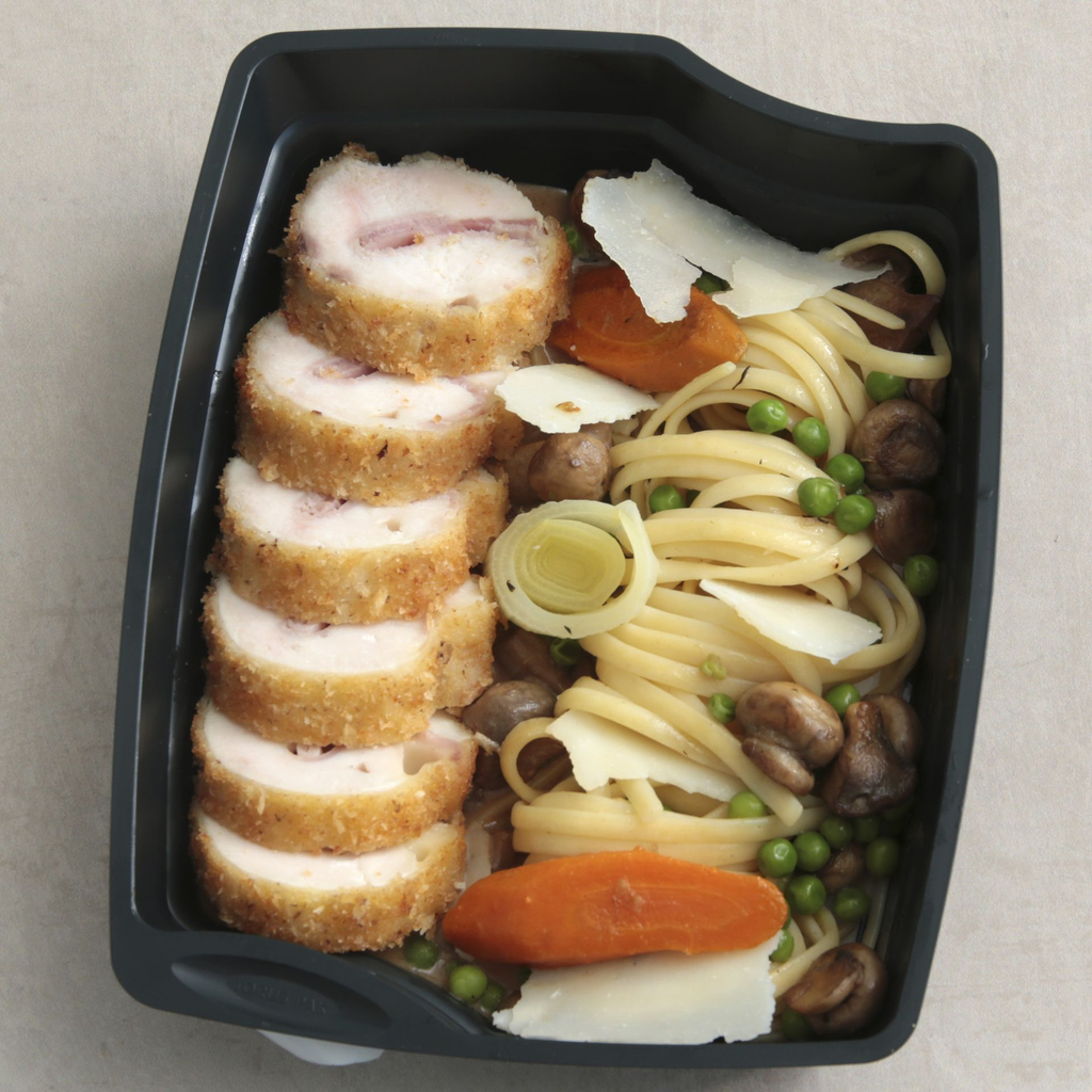 Cordon bleu, sauce champignons.webp
