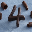 [002140*] Geburtstagszahl aus Schokolade Nummer 4