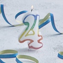[002040*] Number 4 birthday candle