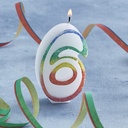 [002042*] Bougie chiffre n°6