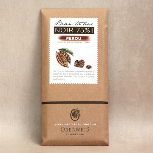 [008112*] Tablette 90g chocolat noir Pérou 75%