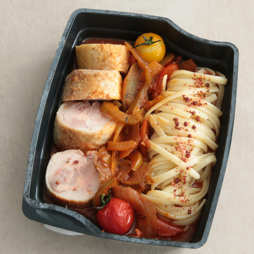 [008409*] Basque-style stuffed chicken thigh