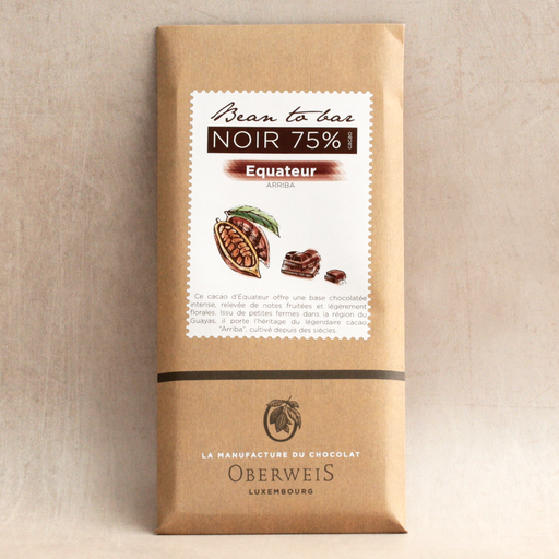 [008782*] Tafel aus feiner Zartbitterschokolade Equator 75% - 90 g