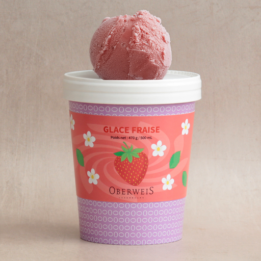 [010578*] Glace à la fraise 1/2 L