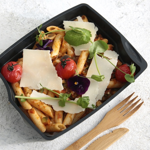 [011432*] Penne à la amatriciana et légumes grillés