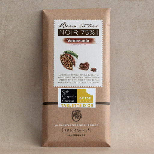 [012080*] Tafel aus feiner Zartbitterschokolade Venezuela 75% - 90 g