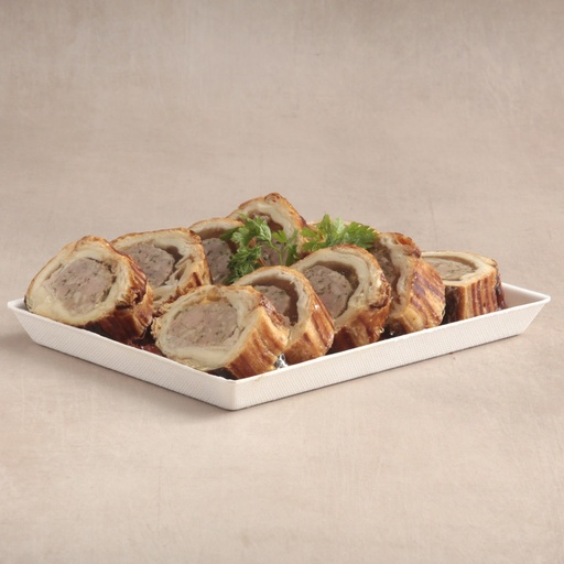 [012130*] Tablett mit 10 Mini-Riesling-Pastetenscheiben