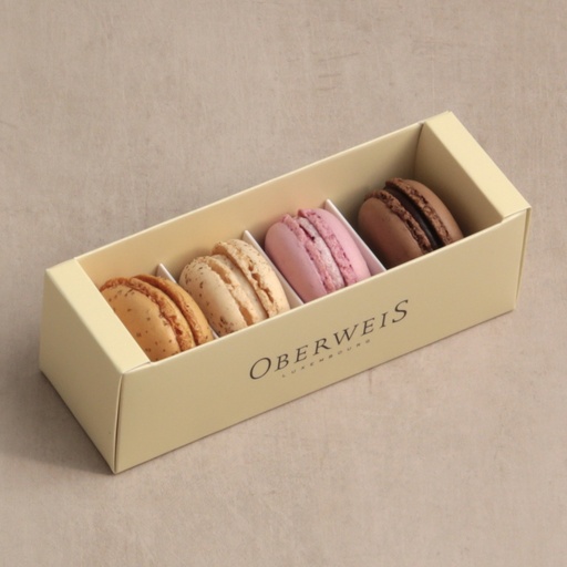 [012374*] Assortment of 4 macaroons
