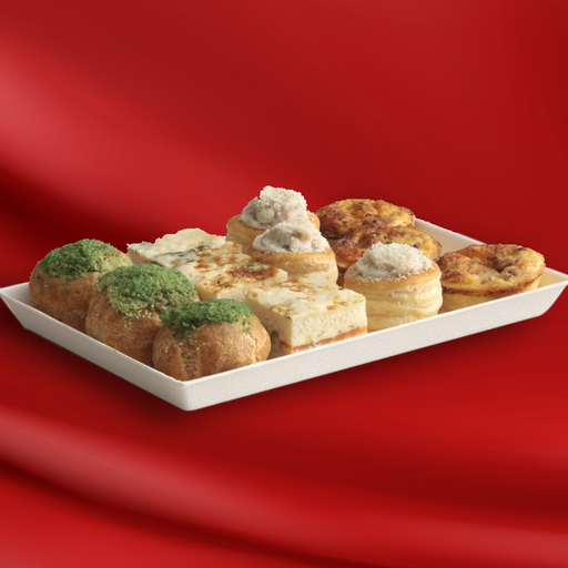 [012488*] Selection of hot appetizers