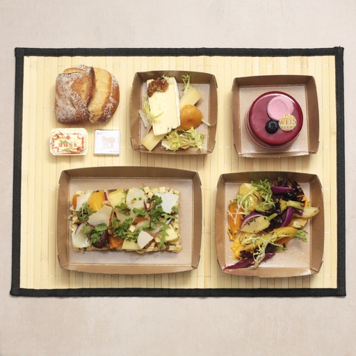 [012556*] Meal tray 'Dégustation terrestre" (vegetarian)