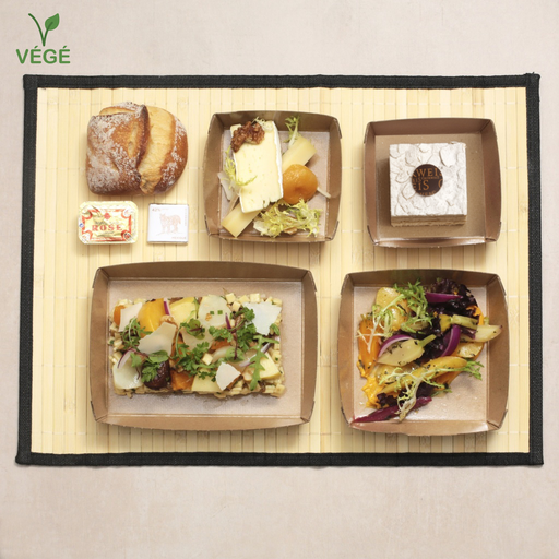 [012556*] Meal tray 'Dégustation terrestre" (vegetarian)