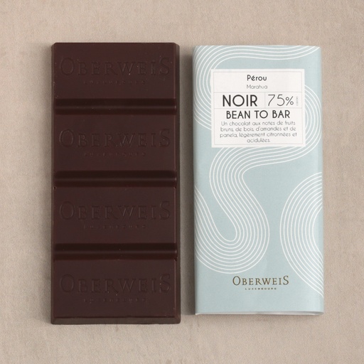 [013213*] Dark chocolate bar from Peru 75% - 40g