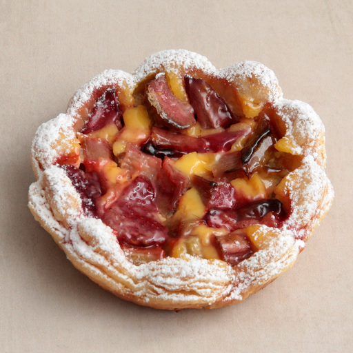[014405*] Rhubarb Strawberry tartlet