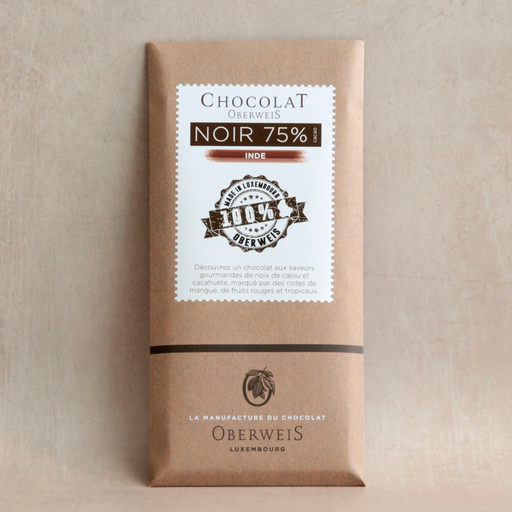 [014477*]  Dark chocolate bar India 75% - 90 g