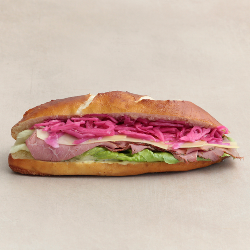 [014671*] Pastrami Pretzel roll