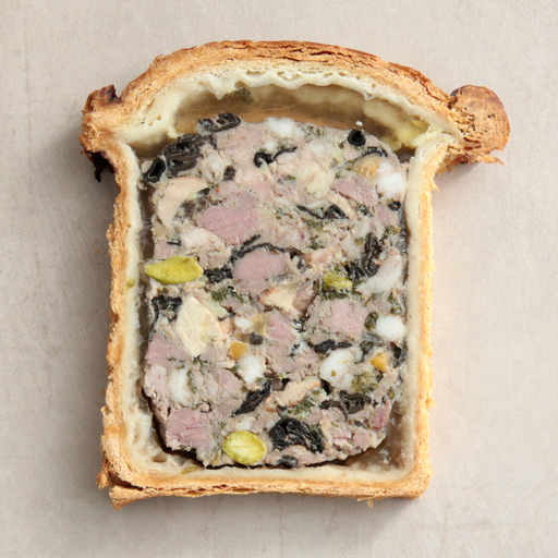[014851*] Tranche de pâté en croûte forestier