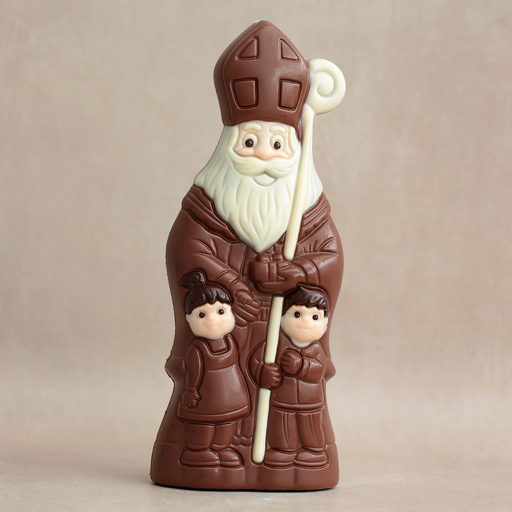 [003159*] Saint Nicolas made of milk chocolate - Large