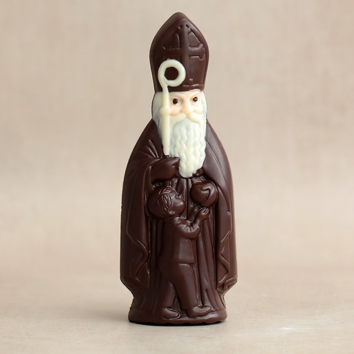 [003161*] Saint Nicolas made of dark chocolate - small