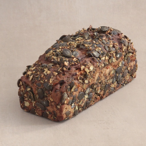 Bread with seeds of gourd and carrots