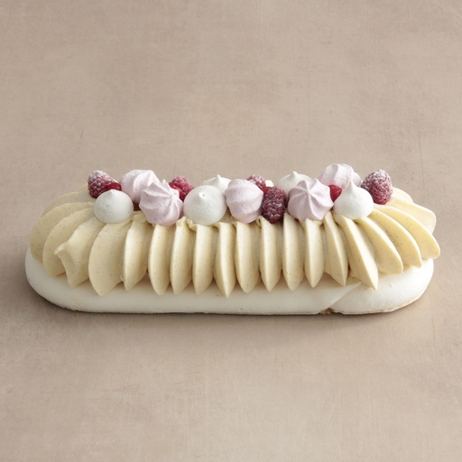 [000224*] Tarte glacée Vacherin vanille-fraise
