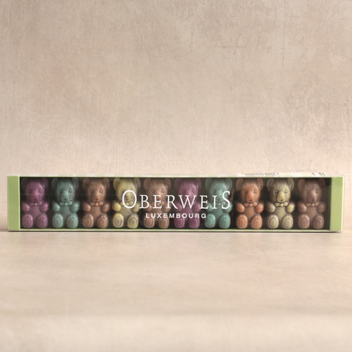 [000233*] 20 oursons praliné noisette