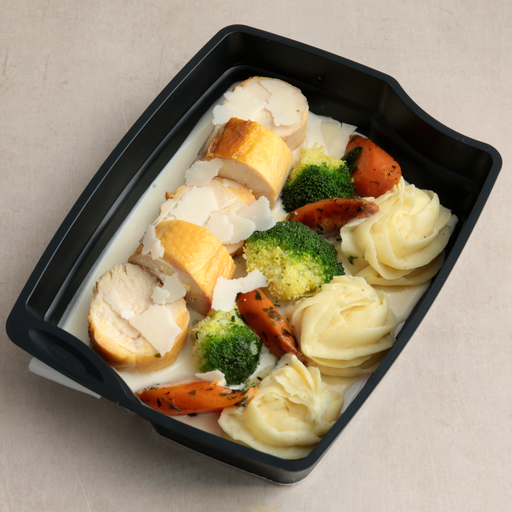 [004264*] Poultry supreme, parmesan sauce