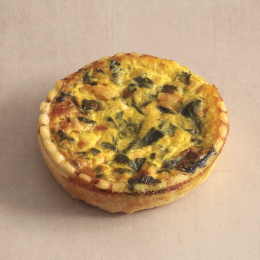 [000068*] Quiche saumon épinard individuelle